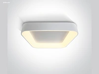 4 x squared plafond lamp wit - afbeelding 2 van  6