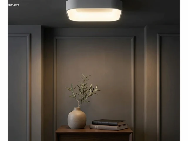 4 x squared plafond lamp wit - afbeelding 3 van  6