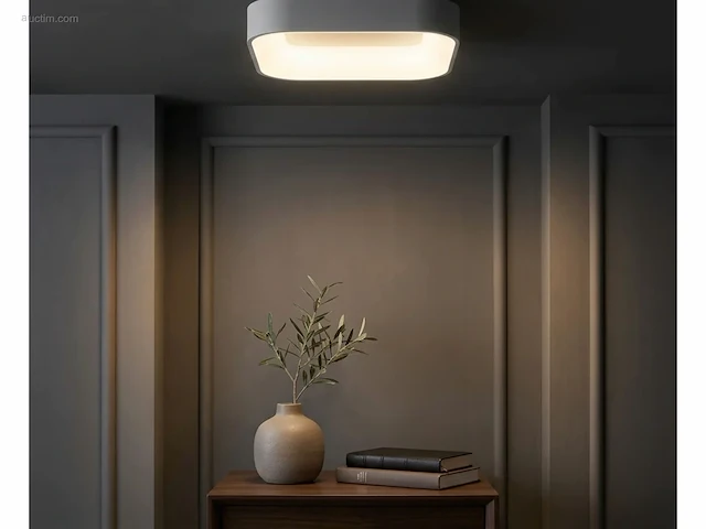 4 x squared plafond lamp wit - afbeelding 4 van  7