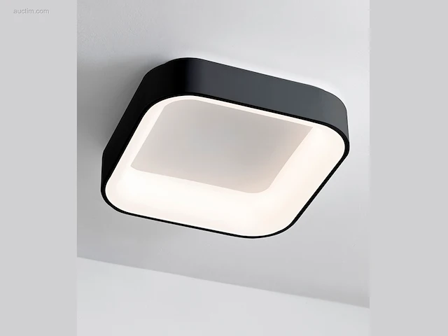 4 x squared plafond lamp zwart - afbeelding 1 van  6