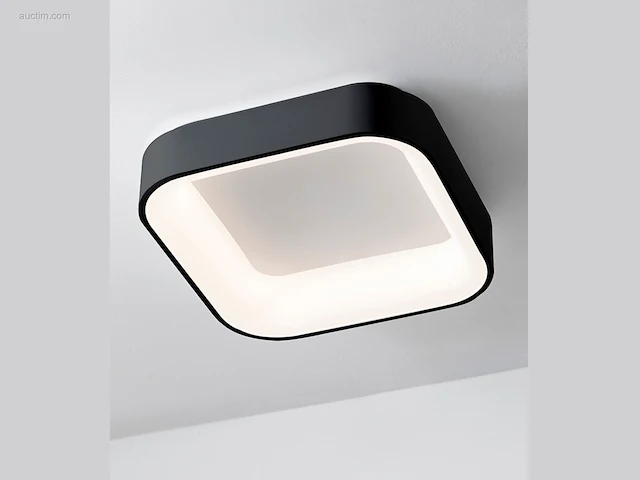 4 x squared plafond lamp zwart - afbeelding 1 van  7