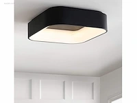 4 x squared plafond lamp zwart - afbeelding 2 van  6