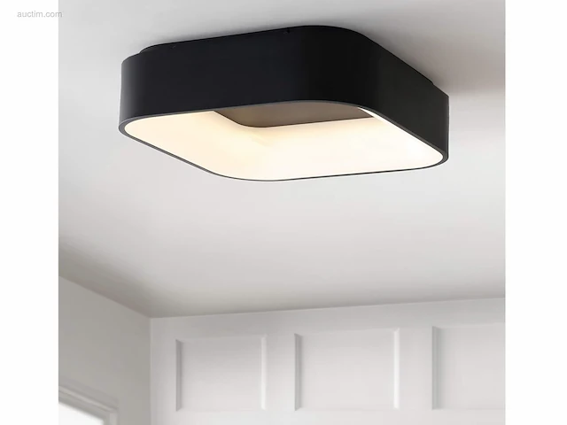 4 x squared plafond lamp zwart - afbeelding 5 van  6