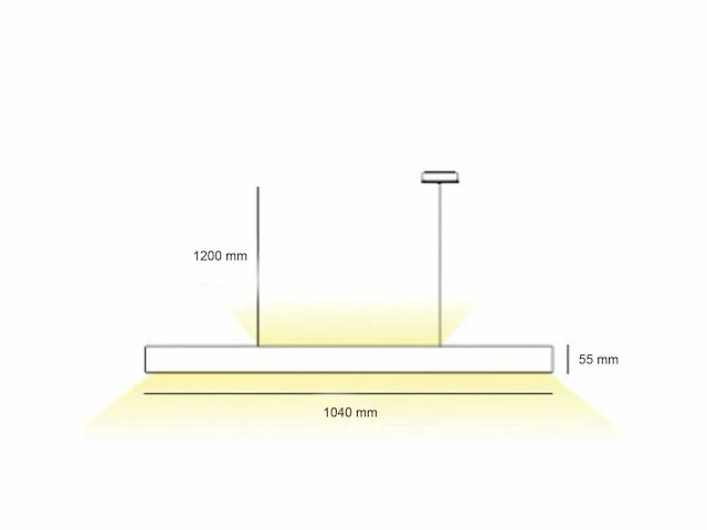 4 x sub minimal up/down pendel armatuur zilver grijs - afbeelding 4 van  9