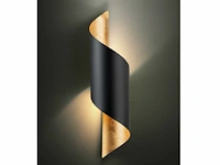 4 x swirl design wandlampen goud zwart
