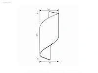 4 x swirl design wandlampen goud zwart - afbeelding 3 van  8