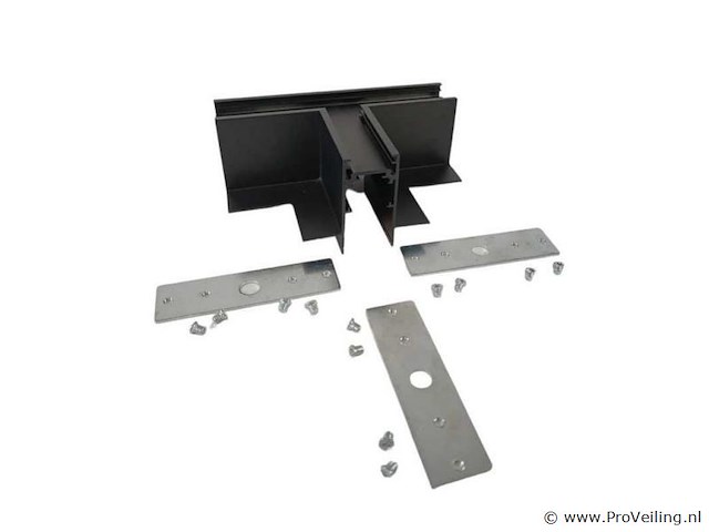 4 x t-connector voor inbouw magnetische rail – 48v – horizontaal - afbeelding 2 van  4