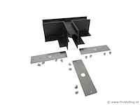 4 x t-connector voor inbouw magnetische rail – 48v – horizontaal - afbeelding 2 van  4