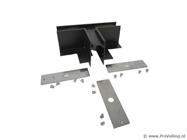 4 x t-connector voor inbouw magnetische rail – 48v – horizontaal - afbeelding 2 van  4