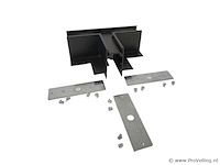 4 x t-connector voor inbouw magnetische rail – 48v – horizontaal - afbeelding 2 van  4
