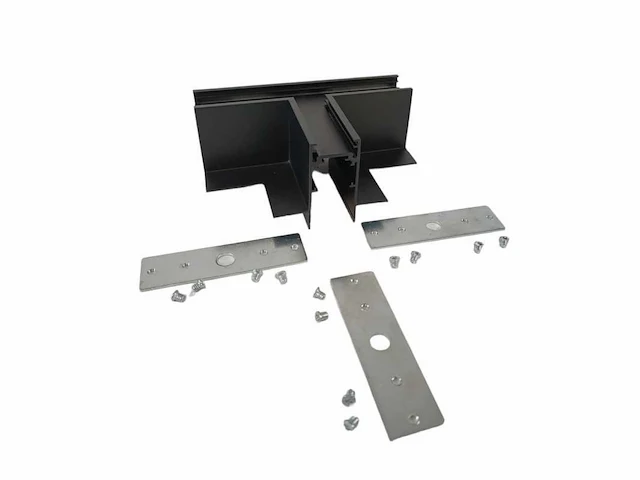 4 x t-connector voor inbouw magnetische rail – 48v – horizontaal - afbeelding 1 van  3