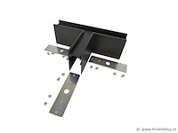 4 x t-connector voor opbouw magnetische rail – 48v – horizontaal - afbeelding 3 van  4