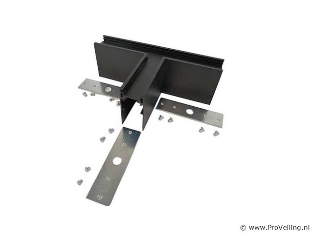 4 x t-connector voor opbouw magnetische rail – 48v – horizontaal - afbeelding 3 van  4