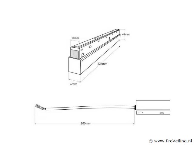 4 x transformator voor magnetische rail – 48v – 100w – zwart - afbeelding 5 van  5