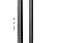 4 x tuinlamp – 60 cm – 7w led – 3000k warm wit – ip54 – zwart – sla-01 - afbeelding 2 van  5
