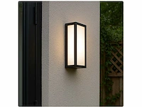 4 x vast opaal buiten wandlamp zwart