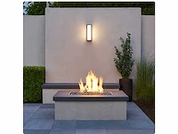 4 x vast opaal buiten wandlamp zwart - afbeelding 7 van  8