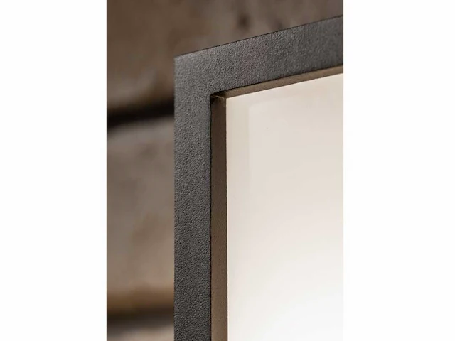 4 x vast opaal buiten wandlamp zwart - afbeelding 4 van  8