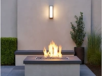 4 x vast opaal buiten wandlamp zwart - afbeelding 3 van  7