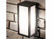 4 x vast opaal buiten wandlamp zwart - afbeelding 7 van  7