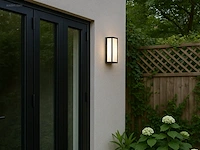 4 x vast opaal buiten wandlamp zwart - afbeelding 2 van  8