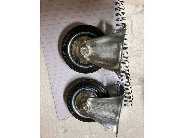 4 x vaste wieltjes 75mm - afbeelding 4 van  5