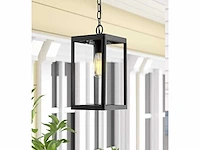 4 x venezia buiten hanglamp zwart - afbeelding 1 van  9
