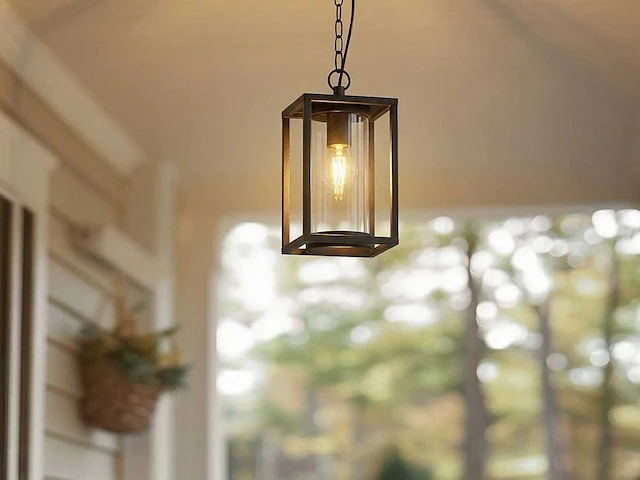 4 x venezia buiten hanglamp zwart - afbeelding 7 van  9