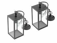 4 x venezia buiten hanglamp zwart - afbeelding 2 van  9