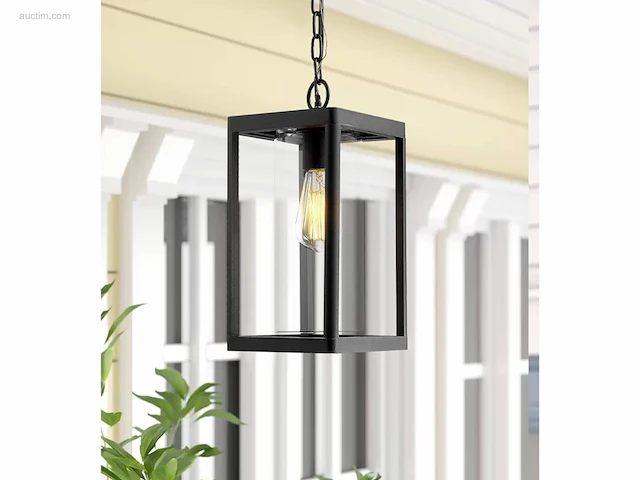 4 x venezia buiten hanglamp zwart - afbeelding 4 van  5