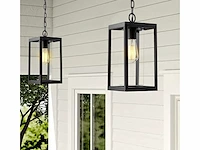 4 x venezia buiten hanglamp zwart - afbeelding 2 van  8