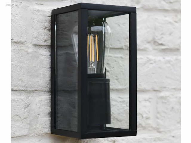 4 x venezia buiten wandlamp zwart - afbeelding 4 van  8