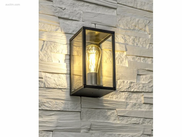 4 x venezia buiten wandlamp zwart - afbeelding 7 van  8