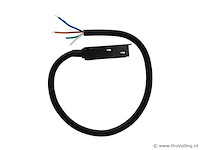 4 x voedingsconnector met kabel voor magnetische rail – 48v – zwart - afbeelding 1 van  3