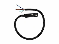 4 x voedingsconnector met kabel voor magnetische rail – 48v – zwart