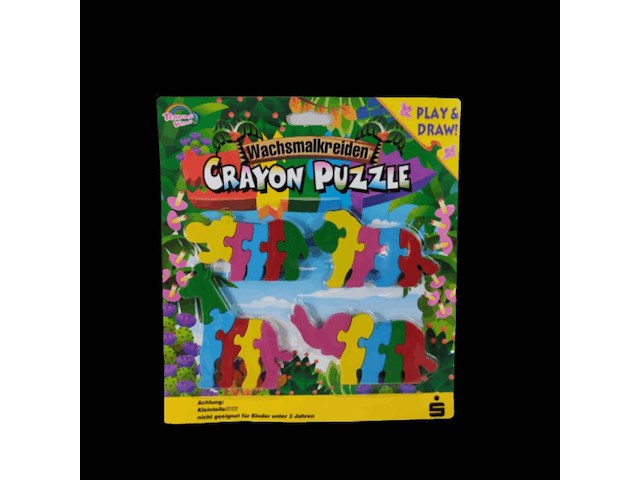 4 x waskrijt puzzel - afbeelding 1 van  3