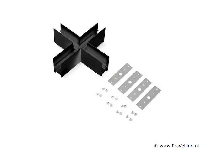 4 x x-connector voor opbouw magnetische rail – 48v – horizontaal - afbeelding 3 van  4