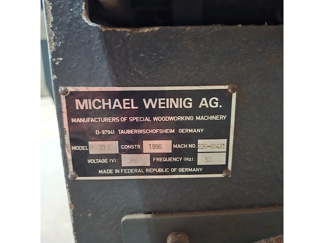 4-zijdige schaafmachine weinig, profimat 23e, bouwjaar 1991 - afbeelding 29 van  44