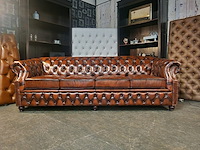 4-zits chesterfield, charleston, bruin - afbeelding 1 van  5