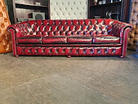 4-zits chesterfield, hampton, rood - afbeelding 1 van  3