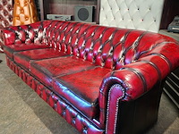 4-zits chesterfield, hampton, rood - afbeelding 2 van  3