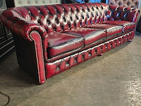 4-zits chesterfield, hampton, rood - afbeelding 3 van  3