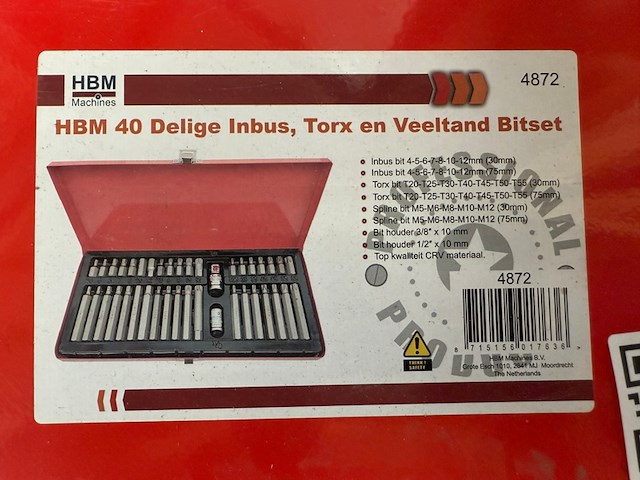 40-delige inbus torx en veeltand set, hbm - afbeelding 4 van  4