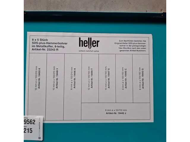 40-delige sds plus borenset heller, 19442 j - afbeelding 3 van  3