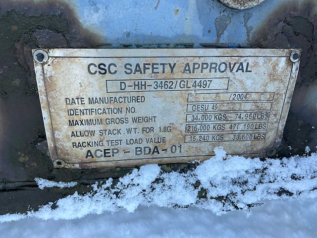 40 ft high cube opslagcontainer - afbeelding 8 van  16