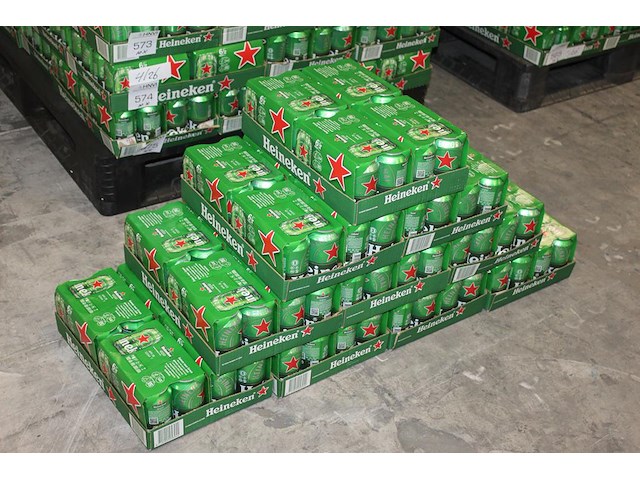 40 sixpacks heineken bier 0,33cl. tht 4-2026. bod inclusief statiegeldwaarde van 36 euro. - afbeelding 1 van  2