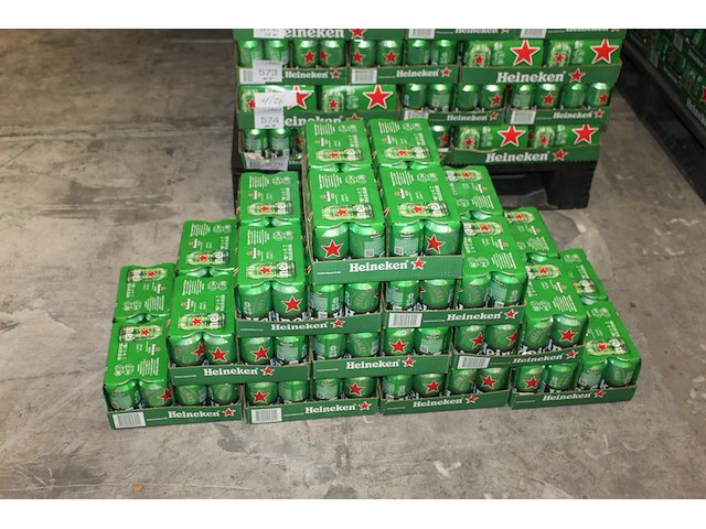40 sixpacks heineken bier 0,33cl. tht 4-2026. bod inclusief statiegeldwaarde van 36 euro. - afbeelding 1 van  2