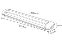 40 x dubbele tl armatuur 120cm – ip65 waterdicht – master - afbeelding 5 van  6