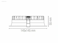40 x intec xanto 18 watt inbouwspots 4000k - afbeelding 3 van  5