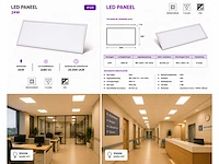 40 x led paneel 24w – 3000k warm wit - 595x295mm – ip20 – zodiac-24 - afbeelding 5 van  5